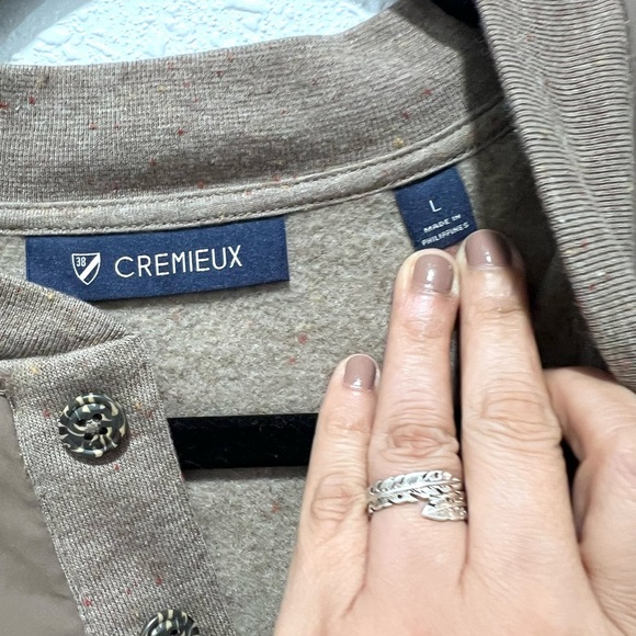 Daniel Cremieux Brown Knit Sweater with Button Accents L - Picture 2 of 7